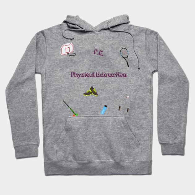 Physical Education Sticker Pack Hoodie by UnseenGhost
